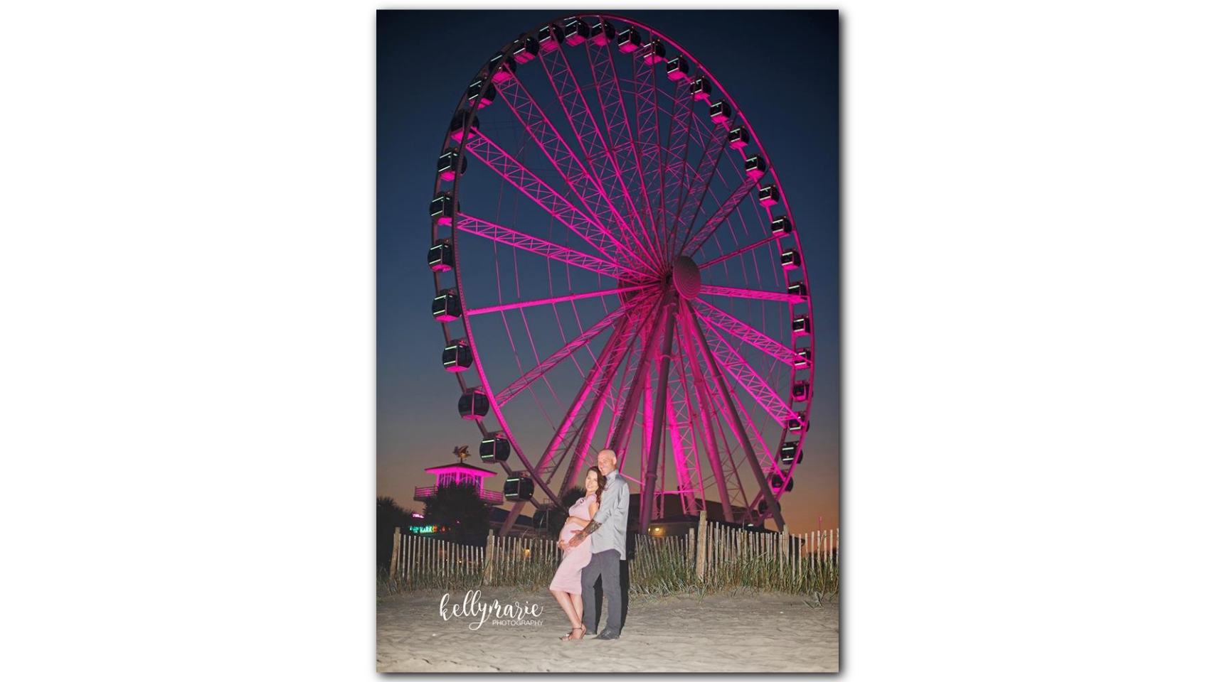 The Skywheel Is Lit And It S A Girl Nj Couple Does Gender Reveal At Myrtle Beach